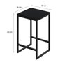 Mesa Bistrô 100cm 2 Banquetas Active Yescasa - 4