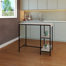 Mesa Bistrô 100cm 2 Banquetas Active Yescasa - 6