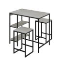 Ver imagem 7 de Mesa Bistrô 100cm 2 Banquetas Active Yescasa