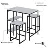 Mesa Bistrô 100cm com 2 Banquetas Active Yescasa - 3