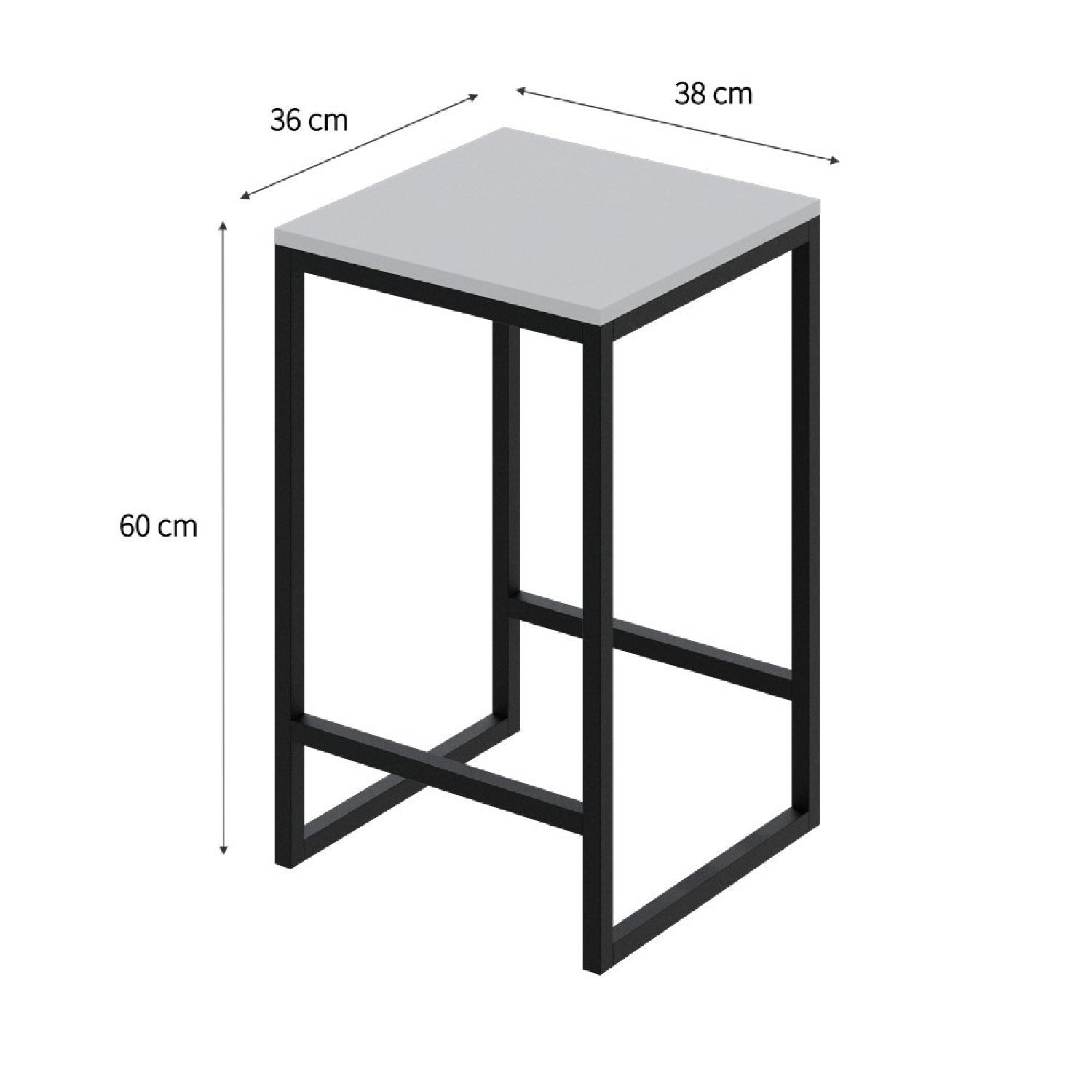 Mesa Bistrô 100cm com 2 Banquetas Active Yescasa - 4