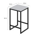 Ver imagem 4 de Mesa Bistrô 100cm com 2 Banquetas Active Yescasa