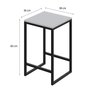 Mesa Bistrô 100cm com 2 Banquetas Active Yescasa - 4