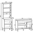 Ver imagem 4 de Paneleiro e Balcão Gabinete sem Tampo 120cm Lina K02 Supremo - Mpozenato