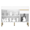 Ver imagem 6 de Paneleiro e Balcão Gabinete sem Tampo 120cm Lina K02 Supremo - Mpozenato