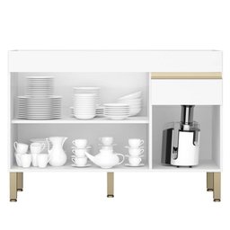 Paneleiro e Balcão Gabinete sem Tampo 120cm Lina K02 Supremo - Mpozenato - 6 Paneleiro e Balcão Gabinete sem Tampo 120cm Lina K02 Supremo - Mpozenato - 6