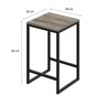 Mesa Bistrô 100cm 2 Banquetas Active Yescasa - 4