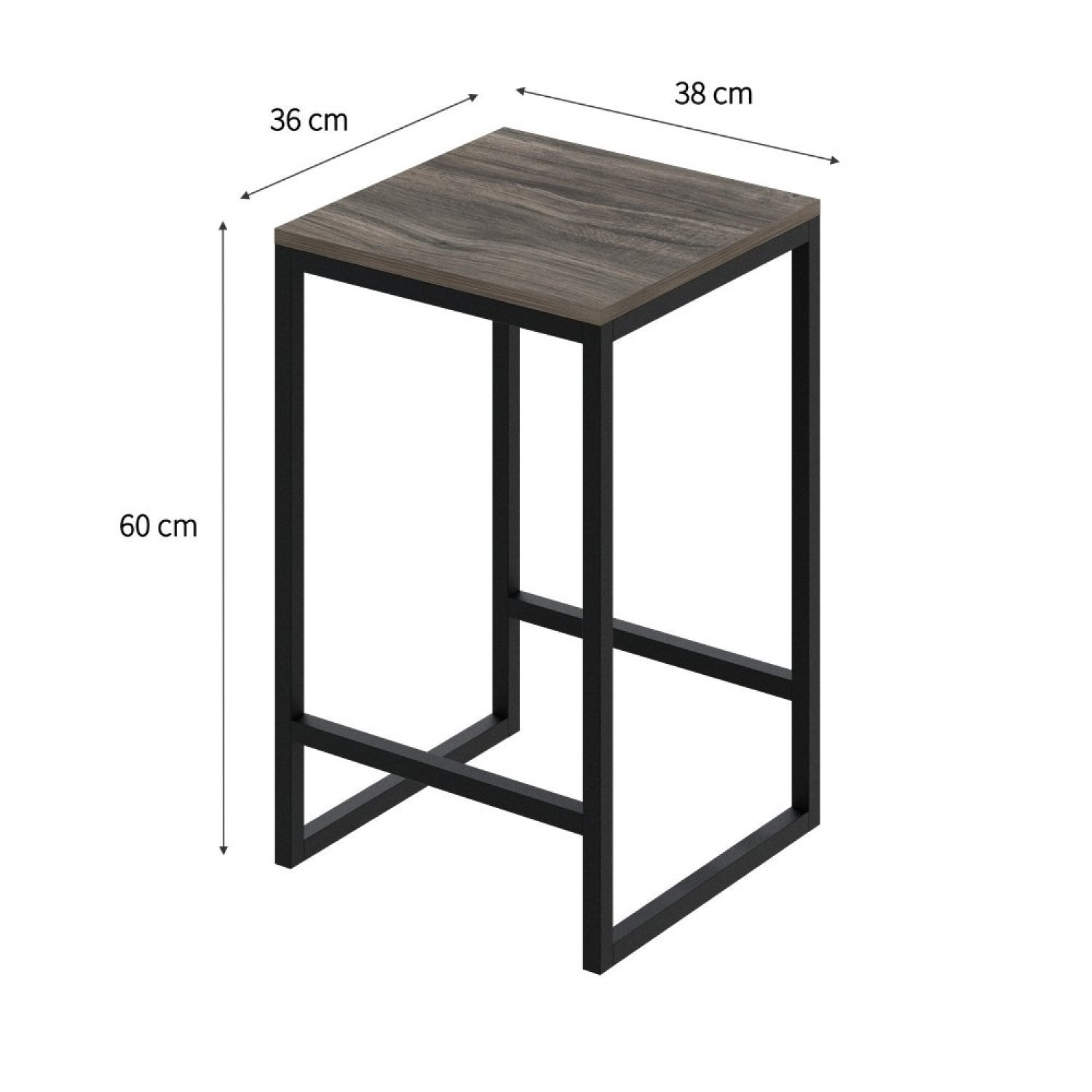 Mesa Bistrô 100cm 2 Banquetas Active Yescasa - 4