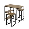 Mesa Bistrô 100cm 2 Banquetas Active Yescasa - 7