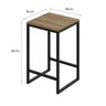 Mesa Bistrô 100cm 2 Banquetas Active Yescasa - 4