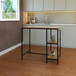Mesa Bistrô 100cm 2 Banquetas Active Yescasa - 6