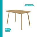Ver imagem 4 de Conjunto Sala de Jantar Ava 4 Lugares Tampo MDP Dourado 120cm Móveis Carraro