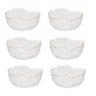 Kit 6 Bowl Wolff Taj Cristal Borda Dourada Incolor 13x6,5cm - 1