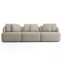 Ver imagem 3 de Sofá 4 Lugares para Sala de Estar Living 294cm Arlo F04 Linho Bege - Lyam Decor