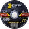 Disco de Corte para Metal Aço Inox Ferro Esmerilhadeira 115x1x22mm | Fertak | Kit 100 Un - 2