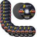 Ver imagem 1 de Disco de Corte para Metal Aço Inox Ferro Esmerilhadeira 115x1x22mm | Fertak | Kit 100 Un