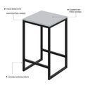 Ver imagem 3 de Banqueta Média 38x36x60cm Active Yescasa