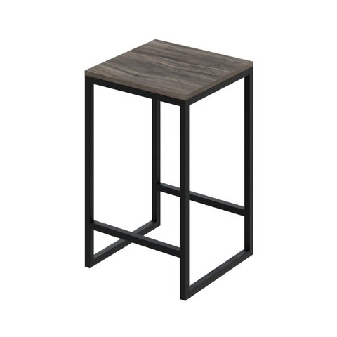 Banqueta Média 38x36x60cm Active Yescasa Marrom/Carvalho Dark/Preto