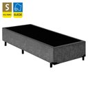 Ver imagem 4 de Cama Box Solteiro Suede + Colchão de Espuma D33 - Sereneprime - 88cm Cinza