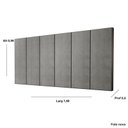 Ver imagem 2 de Painel de Cabeceira Cama Box Queen 1,60 Million Varias Cores - Comprar Móveis em Casa: Cinza
