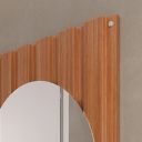 Ver imagem 5 de Conjunto de Banheiro Completo com Gabinete Suspenso 80cm Lavatório e Espelheira Bali Marrom/Madeirada