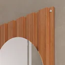 Ver imagem 5 de Conjunto de Banheiro Completo com Gabinete Suspenso 80cm Lavatório e Espelheira Bali Marrom/Madeirad