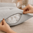 Ver imagem 4 de Almofada Encosto Triangular Cama Leitura Cabeceira Boucle