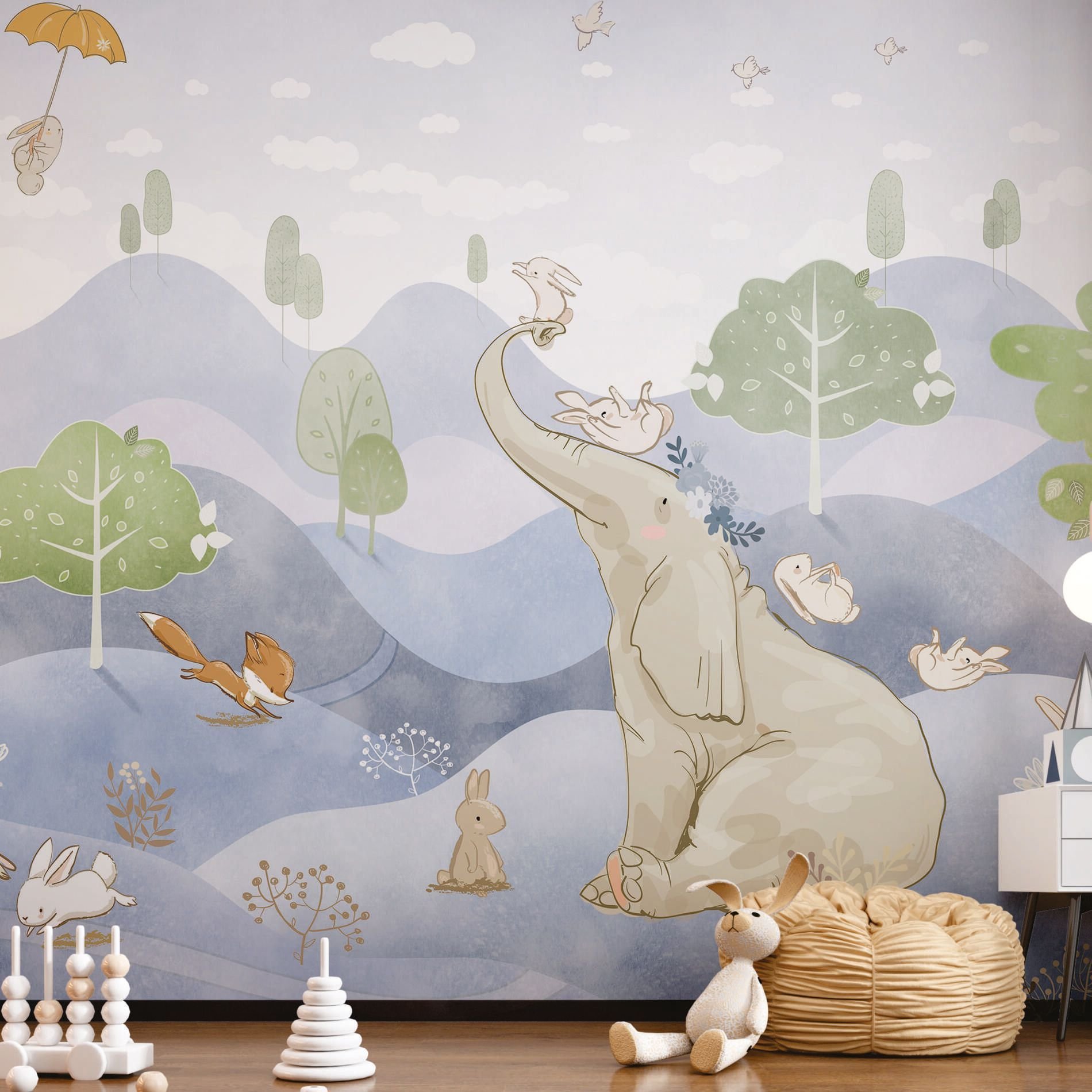 Papel de Parede - Floresta Dos Bichinhos - 1