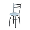 Ver imagem 2 de 2 Cadeiras para Mesa Epoxi Preta Craqueada Assento Floral:floral Gelo