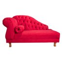 Ver imagem 1 de Sofá Chesterfield Elisabeth Divã 1,43m- Veludo Vermelho / decoração, sala, consultório, psicólogo