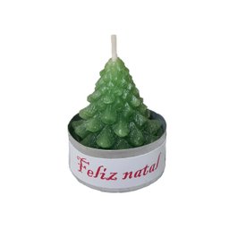 Vela De Natal Em Formato de Pinheiro Feita Em Resina - 2