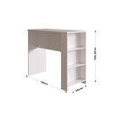 Ver imagem 3 de Bancada Luna Multifuncional 3 Prateleiras Fixas - Casajá - Branco