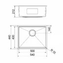 Ver imagem 2 de Cuba Docol Bistrô 50x40 90021124016 Inox Escovado Inox Escovado 90021124016