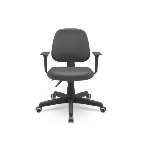Cadeira Premium Call Center Back System Nr17 Certificada Revestimento Vinil T19 Preto