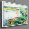 Quadro Canoagem Em Bougival Renoir:60x40 cm/DOURADA - 1