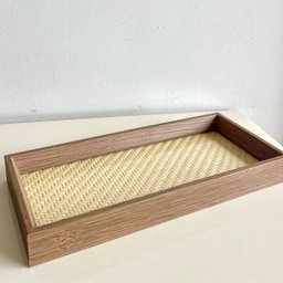 Bandeja Decorativa de Madeira Marrom 36,8cm Nipo Center - 3