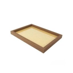 Bandeja Decorativa de Madeira Marrom 36,8cm Nipo Center - 1