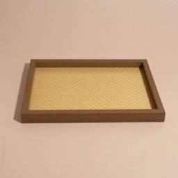 Bandeja Decorativa de Madeira Marrom 36,8cm Nipo Center - 4
