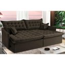 Ver imagem 1 de Sofá Sem Caixa Retrátil Reclinável 2,35m Cama inBox Versátil com Pillow Top e Molas Velusoft