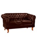 Ver imagem 1 de Namoradeira Chesterfield Duque 2 Lugares Via Encanto Courano Marrom Café