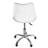 Cadeira Secretária com Base Giratória Estofada Ícaro Branco - 4