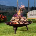 Ver imagem 2 de Lenheiro Lareira de Ferro Fundido para Exterior - Envelhecido