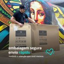 Ver imagem 6 de Quadro Mapa Mundi Moderno Aurora Dourada - 123x83cm