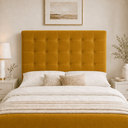 Ver imagem 1 de Cabeceira Ana Estofada Veludo p/ Cama Box Casal King 195cm Quarto