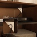 Ver imagem 4 de Rack Grande 180 cm Madeira Ripado TV 75 Moderno Castanho Linn Idimex