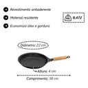 Ver imagem 3 de Kit Frigideira Funda Alta 30cm Frigideira 22cm Antiaderente