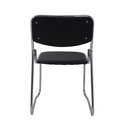 Ver mais imagens de Kit 04 Cadeiras de Escritório Sala Consultório com Base Fixa Dakkar Pretas