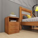 Ver imagem 2 de Mesa de Cabeceira 2 Gavetas - Barcelona-cinamomo - Tcil Móveis