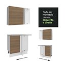 Ver mais imagens de Armário de Cozinha Completa de Canto 499cm Branco/rustic Stella Madesa 03 Branco/rustic