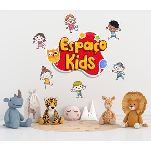 Adesivo de Parede Para Espaço Kids Escolas e Brinquedoteca